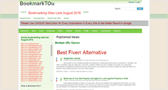 Desktop Screenshot of bookmarktou.com